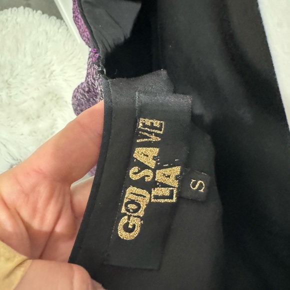 Purple Sequin Long Sleeve Party Dress Small - Picture 4 of 4